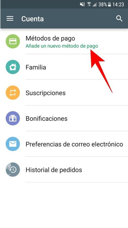 Métodos de pago aceptados en Google Play